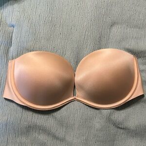 Nude strapless bra